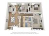 Floorplan of 3 bedroom apartment Floorplan of 3 bedroom apartment at The Life at Madison Grove, Madison, WI